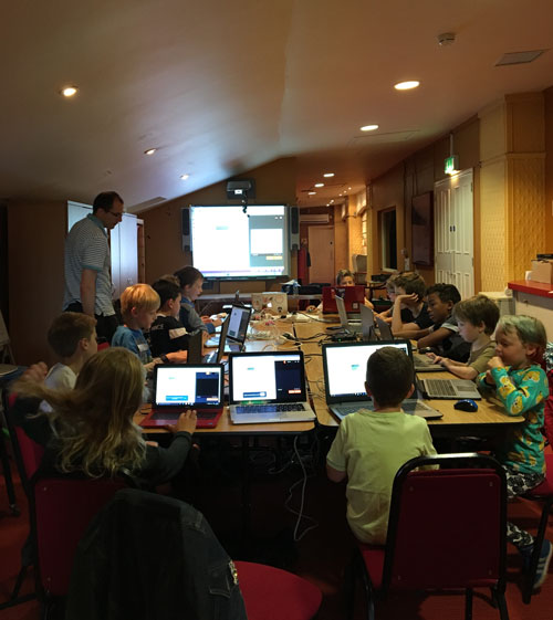 Children at the Summer of Code 2017