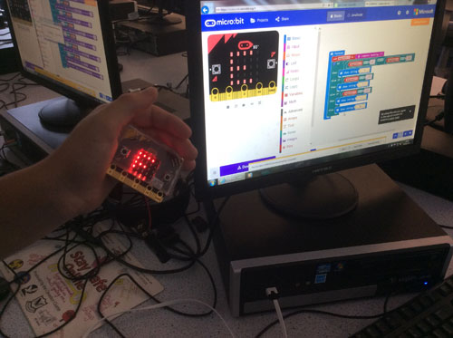 micro:bit compass east